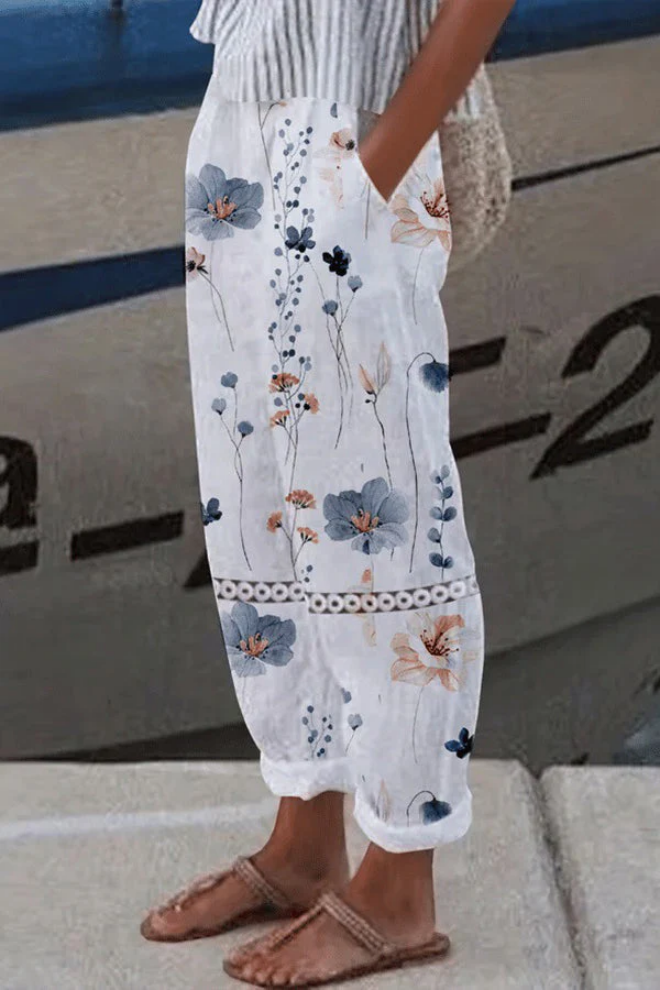 Drune | Casual Unique Printed Button Pocket Pants