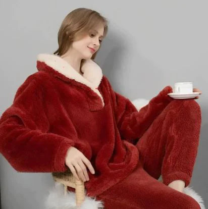 Drune - Pyjama-Set aus flauschigem Fleece für die Nacht