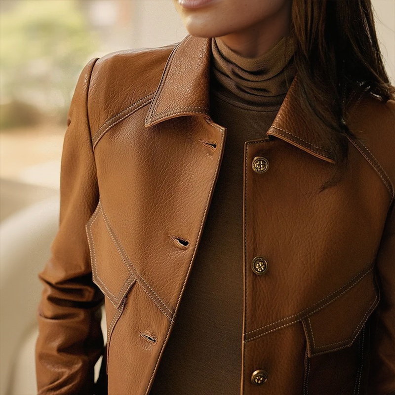 Drune | Vintage Lederjacke für Frauen