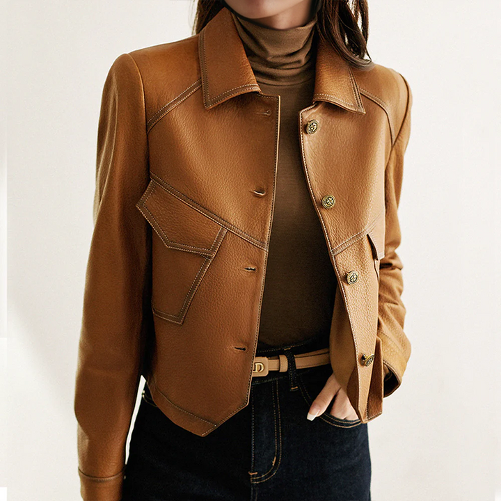 Drune | Elegante Braune Jacke für Frauen