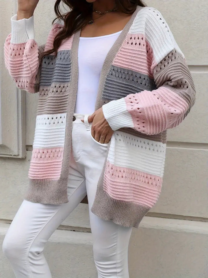 Drune | Strickjacke mit Farbblockierungen