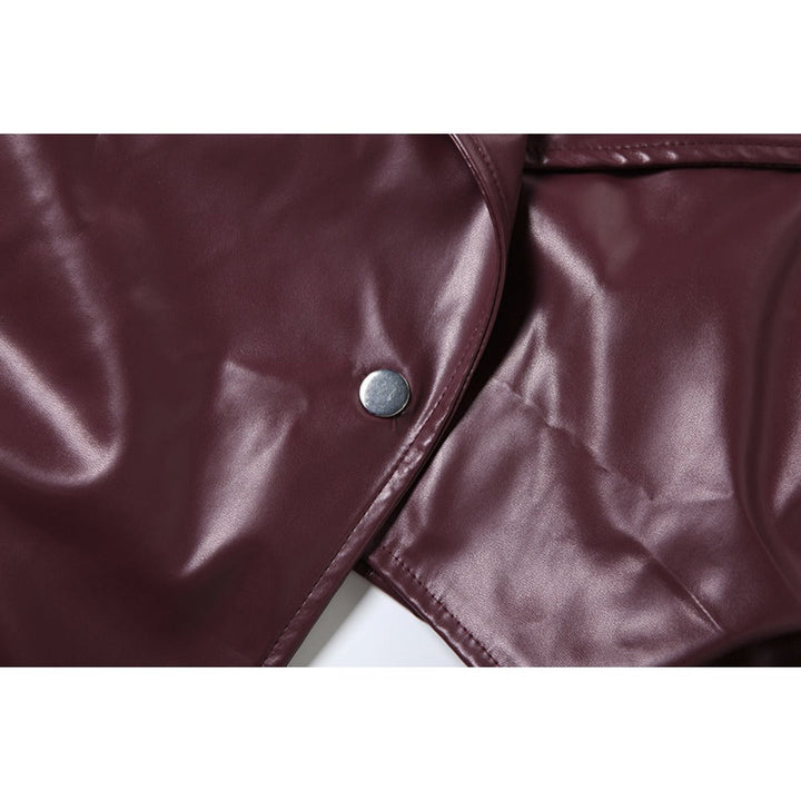 Drune | kunstleder cropped jack für damen - Romina
