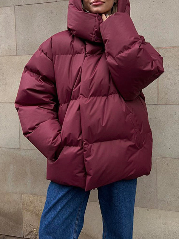 Drune | Warme Pufferjacke mit Kapuze für Damen