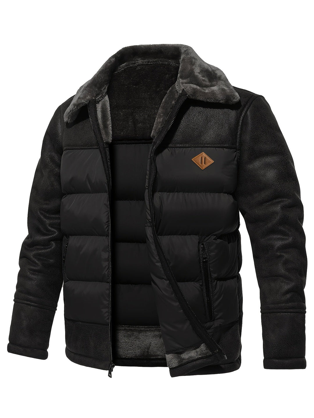 Drune | 2-in-1 Dicke Kapuzen Thermo Winter Jacke Für Herren - Perfekt für Outdoor-Aktivitäten