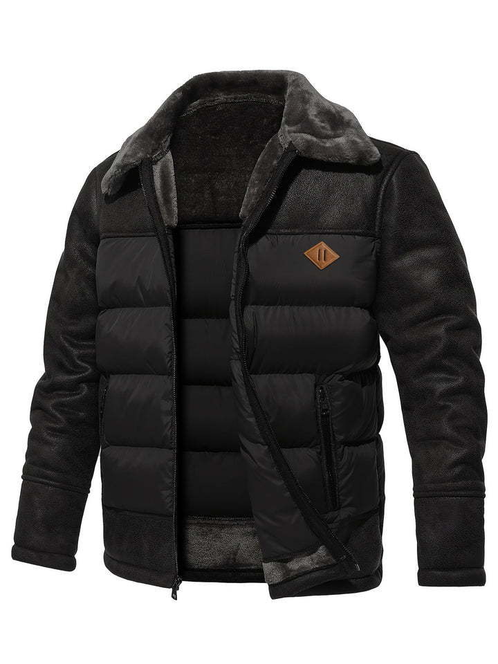 Drune | 2-in-1 Dicke Kapuzen Thermo Winter Jacke Für Herren - Perfekt für Outdoor-Aktivitäten