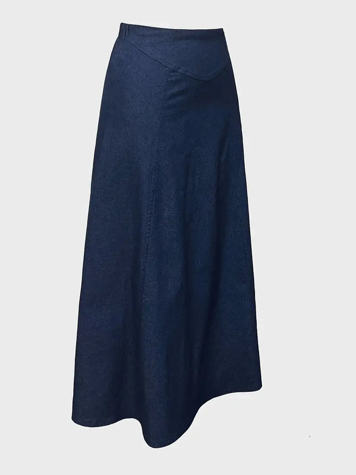 Drune | A-Linie Denim Maxirock