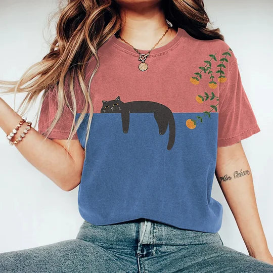 Drune | Stylisches Zweifarbiges T-Shirt