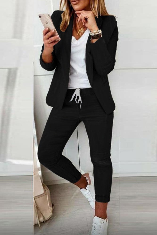 Drune | Blazer Mantel & Kordelzughose Satz
