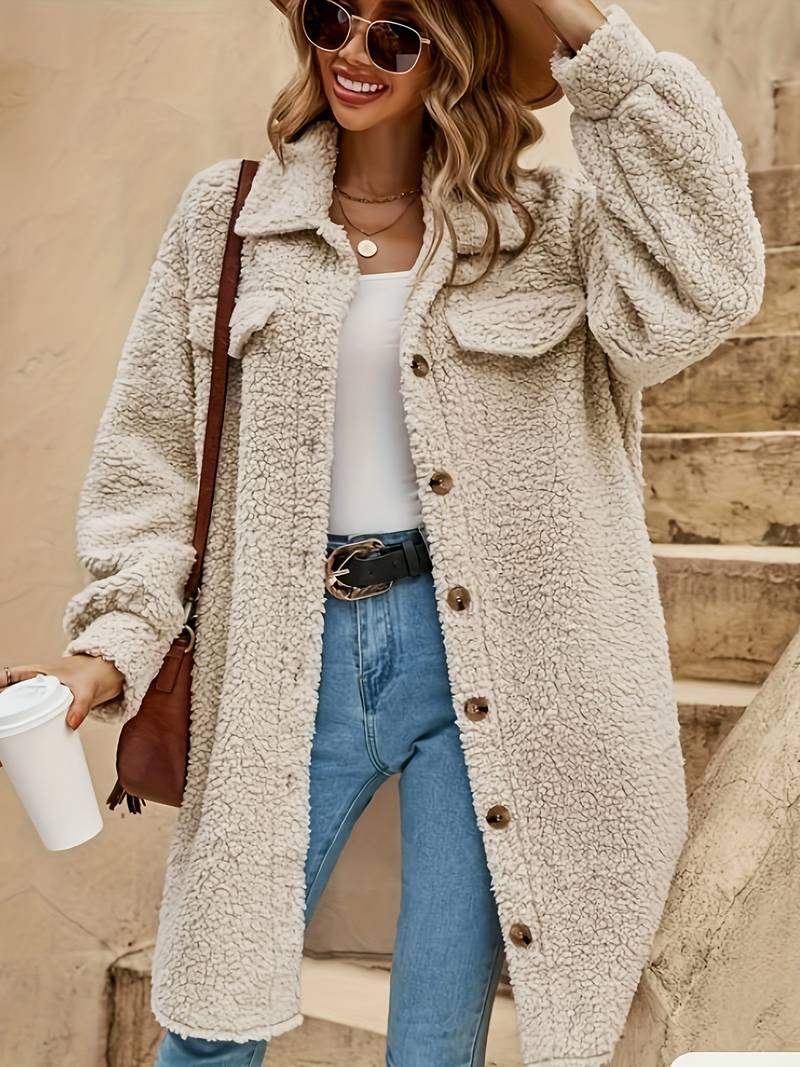 Drune | Übermantel Damen Sommerliche Chic Luftige Textur Perfekt für Kühlere Sommertage