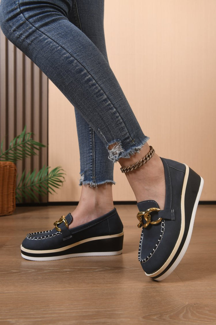 Orthopädische Slipper mit dicker Sohle und Ketten Drune Drune