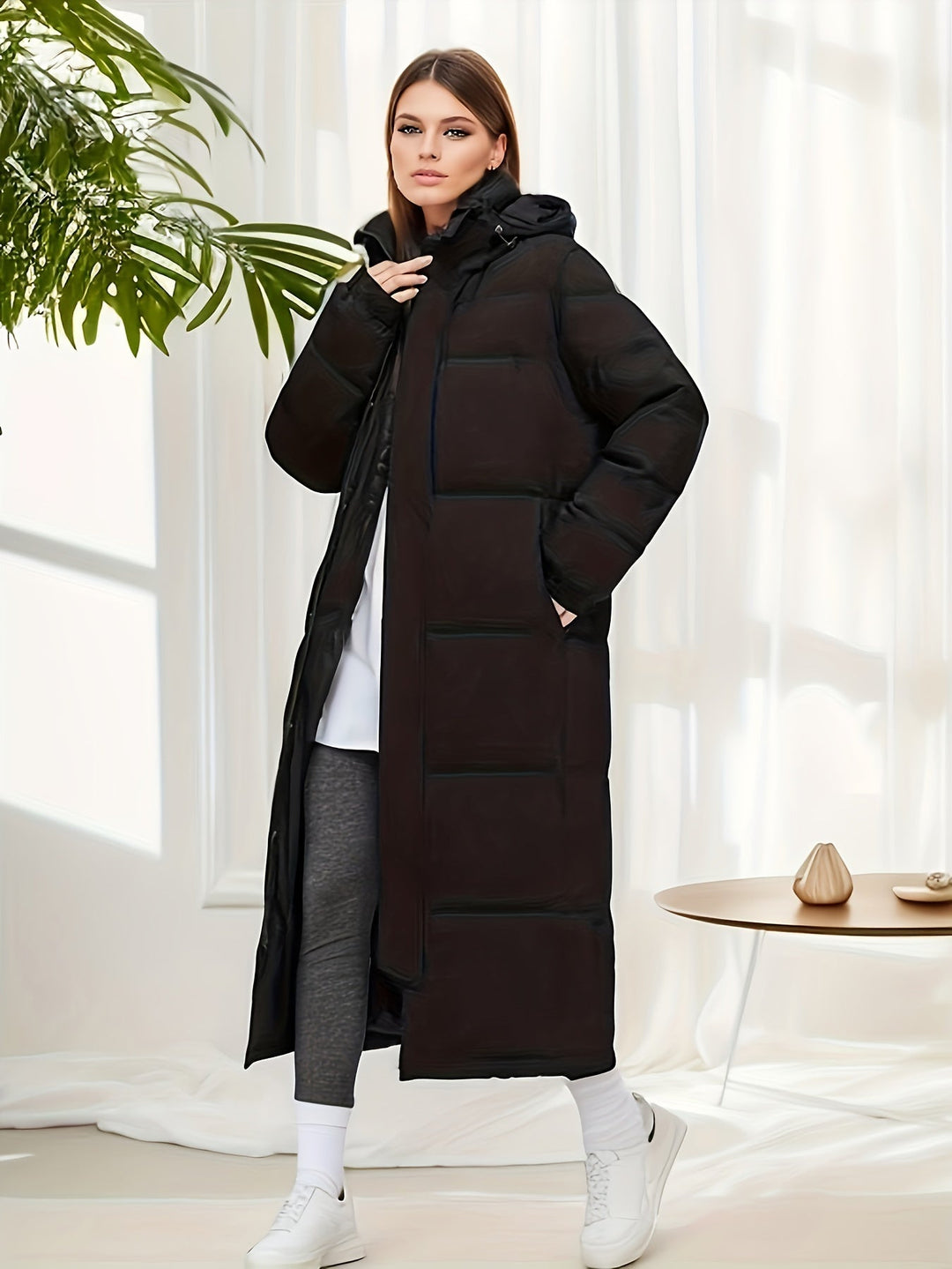 Drune | Warme lange Parka-Jacke für Frauen