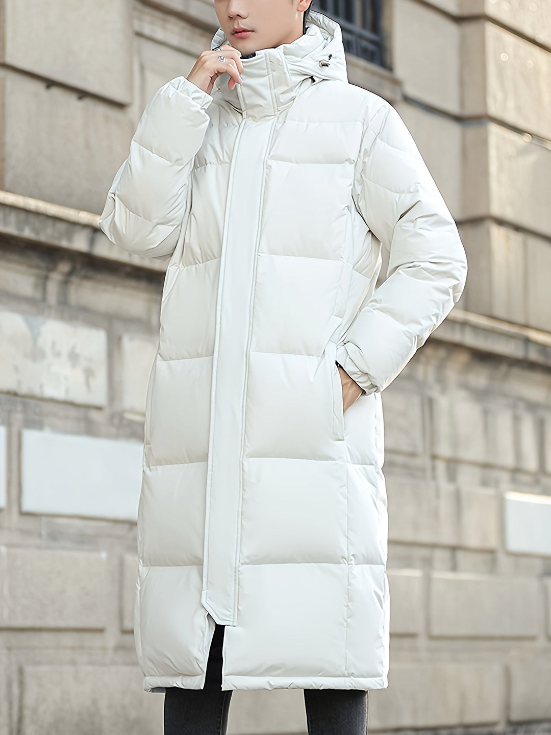 Drune | Winterjacke mit Kapuze und Reißverschluss für Herren - Perfekt für den Winter