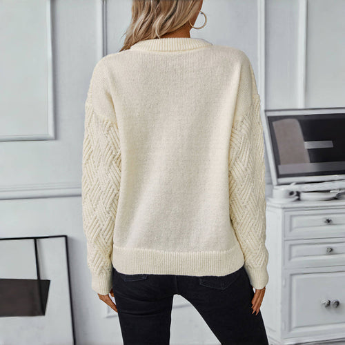 Drune | Einfarbiger Pullover Mit Weichem Stoff