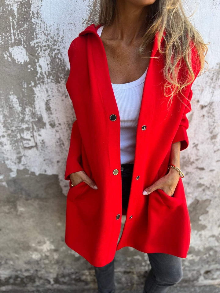 Drune | Casual einreihiger Blazer mit Kapuze