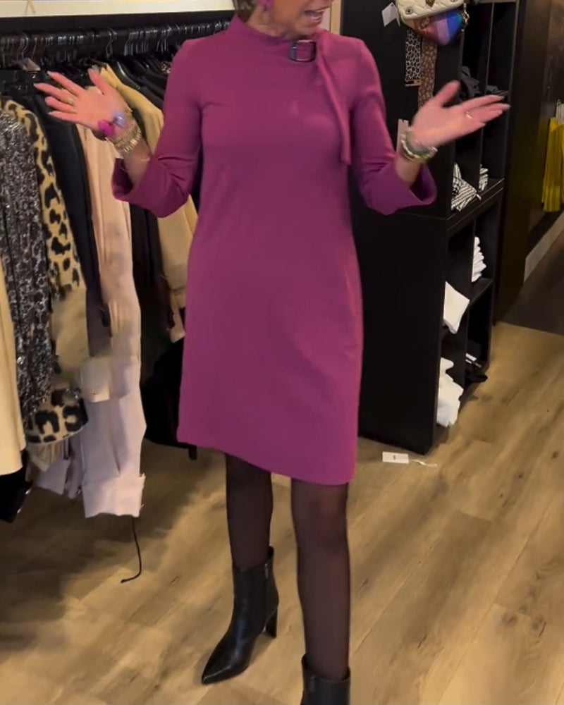 Drune | Lockeres Kleid mit Rundhalsausschnitt