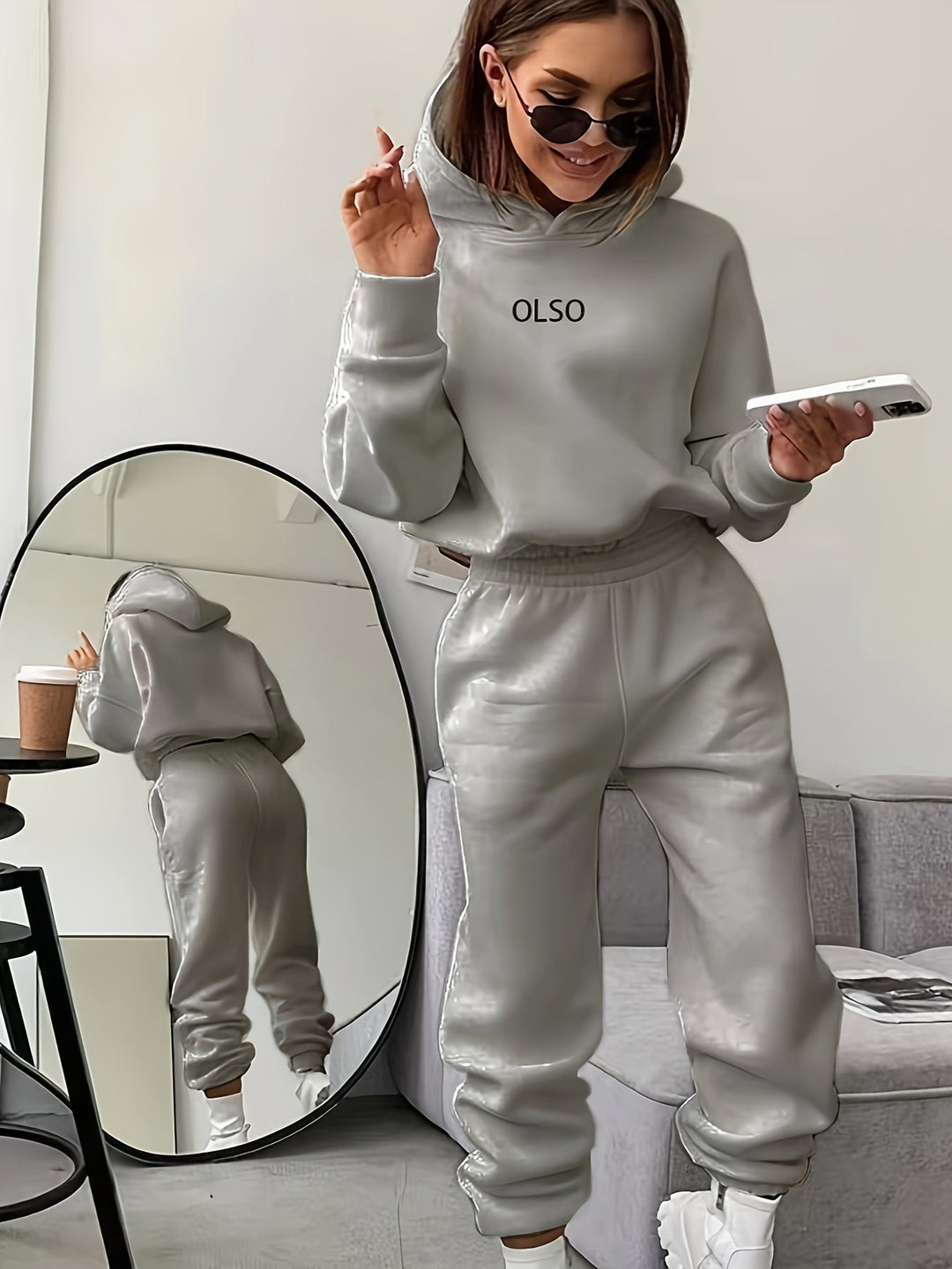 Drune | Oslo Damen Set – Zweiteiliges Set aus Kapuzenpullover und Sweatpants für lässigen Stil und maximalen Komfort.