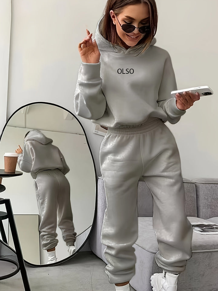 Drune | Damen Freizeit Kapuzenpullover und Jogginghosen