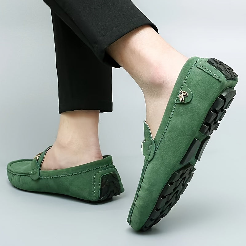 Drune | Bequeme Metallische Mokassins