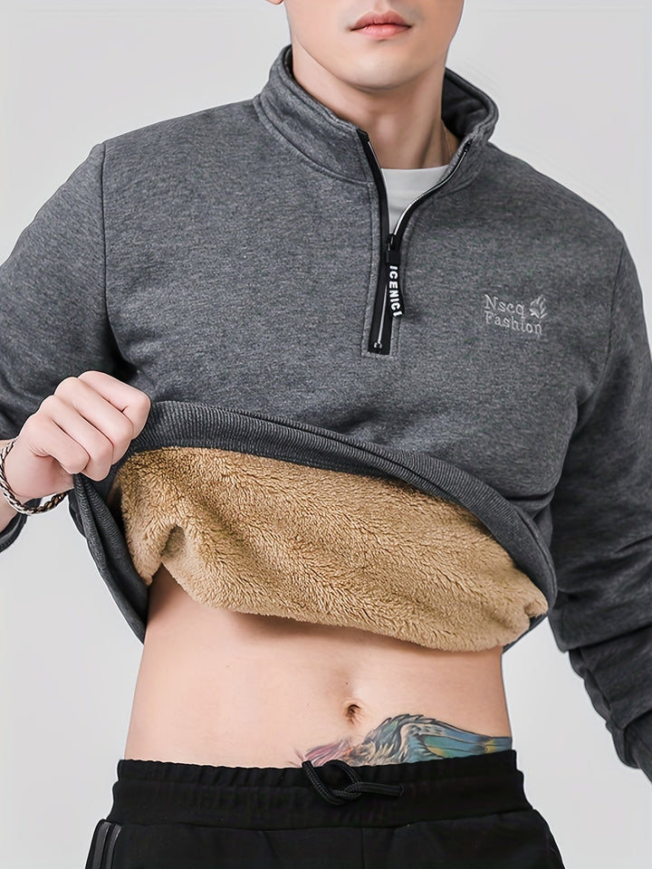 Drune | Herren Pullover mit Stehkragen für Herbst Winter