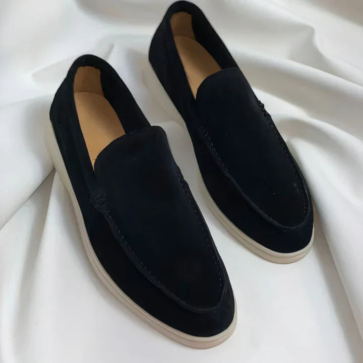 Vintage Leder Herren Slipper Drune