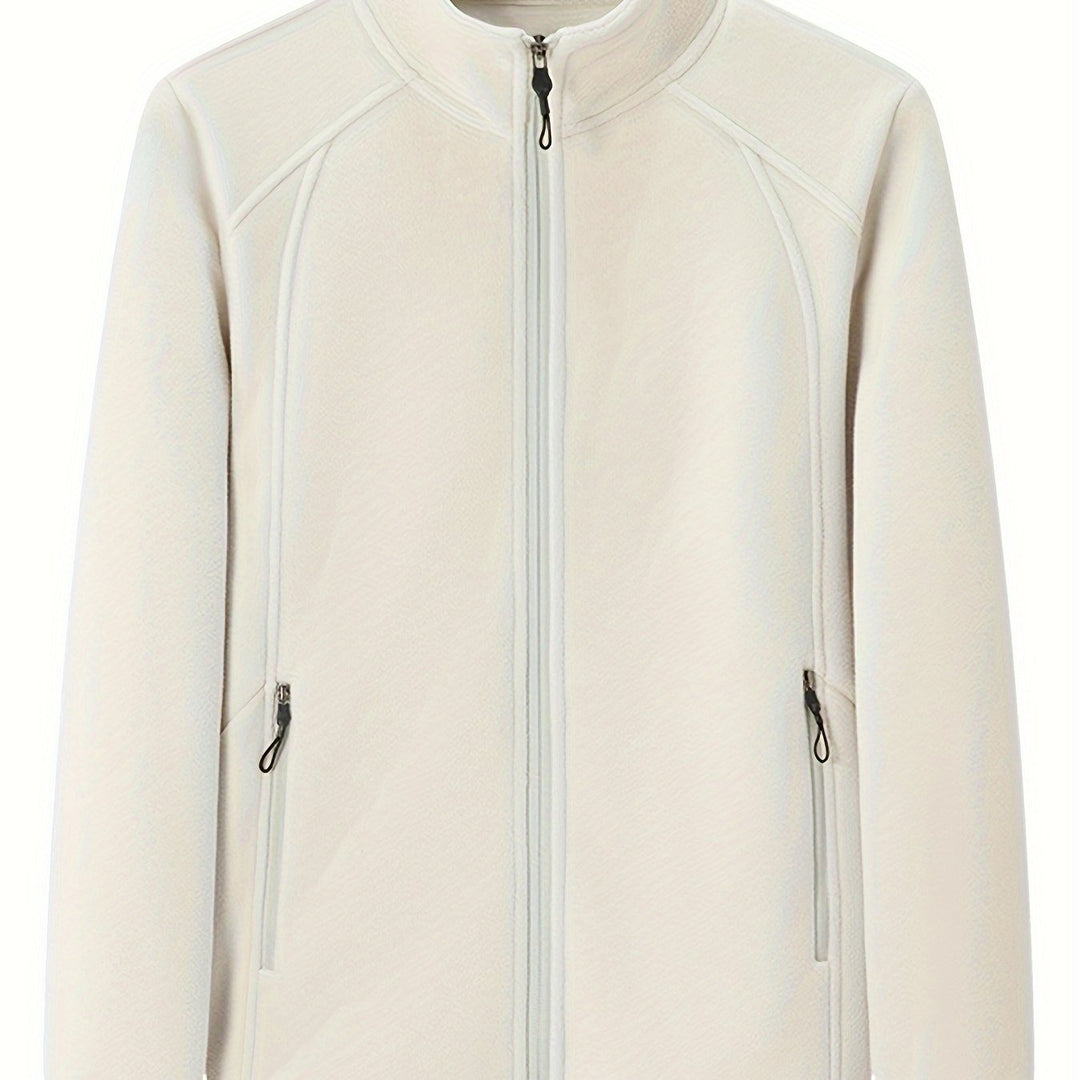 Drune | Plüsch Damen Outdoorjacke mit Hohem Kragen und Langen Ärmeln