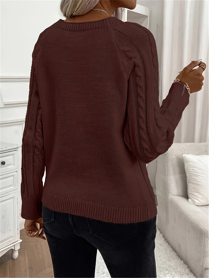 Drune | Kabelstrickpullover Damen