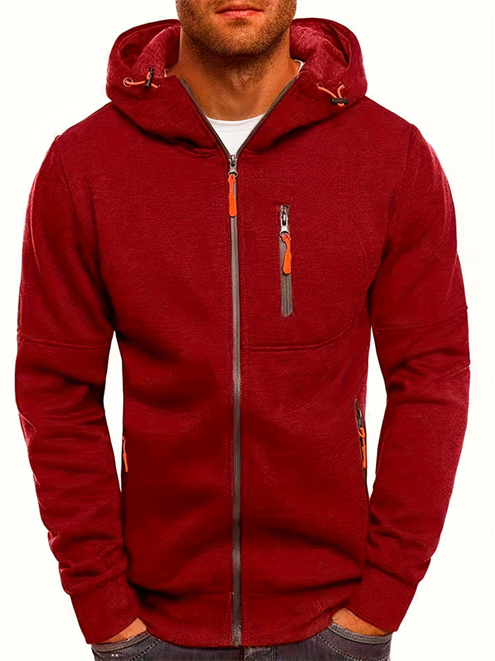 Drune | Sportliche Kapuzenjacke mit Reißverschluss Bequem und Atmungsaktiv Perfekt Für Outdoor-aktivitäten