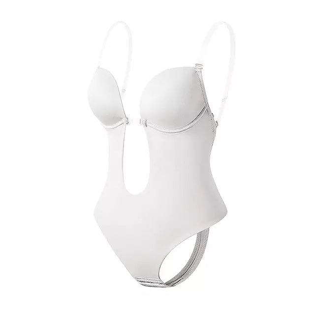 Drune | Tiefer V-Ausschnitt Körperformender Bodysuit