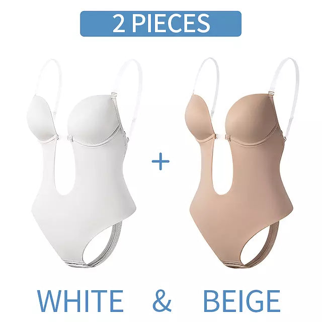Drune | Tiefer V-Ausschnitt Körperformender Bodysuit