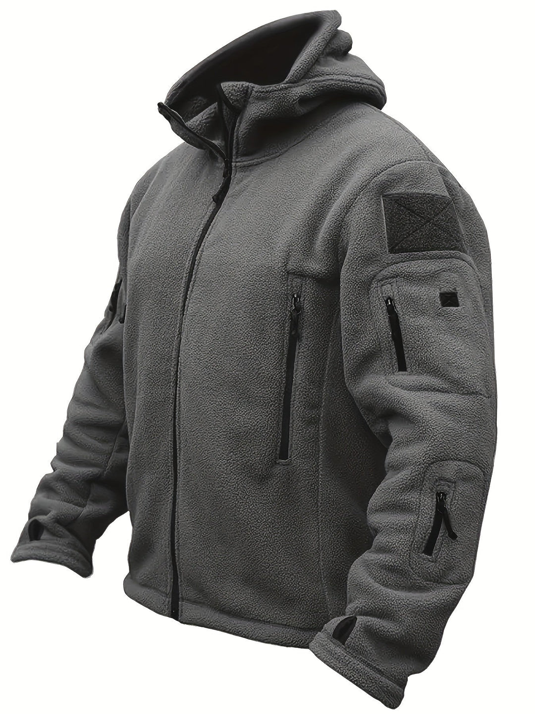 Drune | Fleece-Reißverschluss-Winddichte Outdoorjacke Für Herren - Perfekt für Outdoor-Aktivitäten