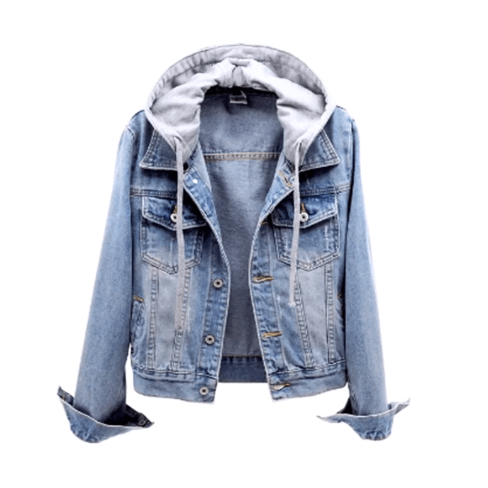 Drune | Jack Damen Jeansjacke Klassisches Design & Vielseitiges Design