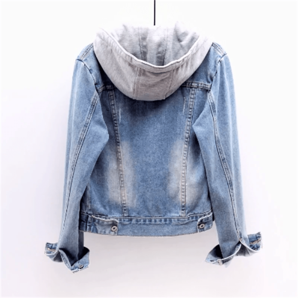 Drune | Jack Damen Jeansjacke Klassisches Design & Vielseitiges Design