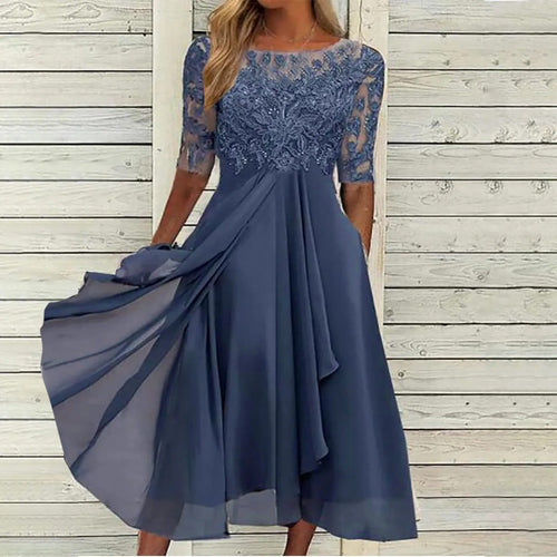 Drune | Elegantes Handgefertigtes Spitzenkleid