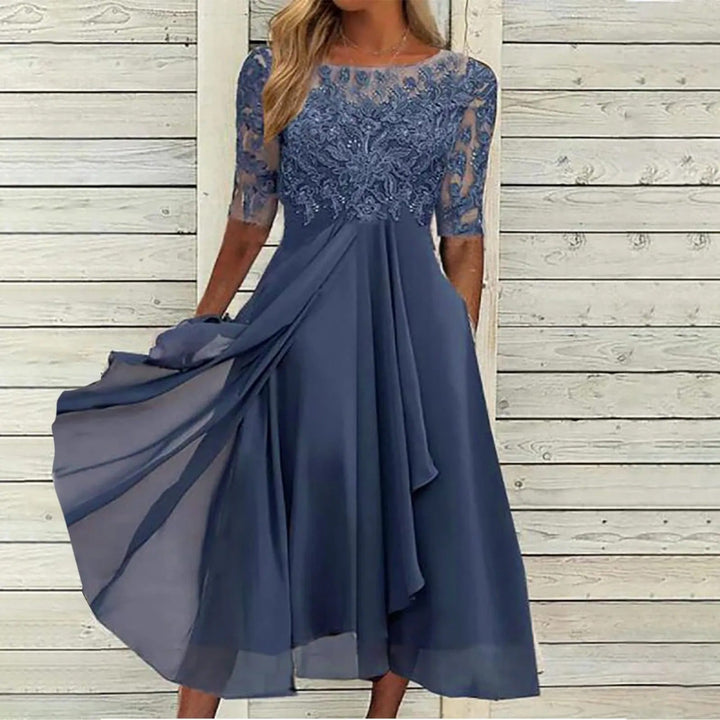 Drune | Stilvolles Kleid Mit Zarter Spitze