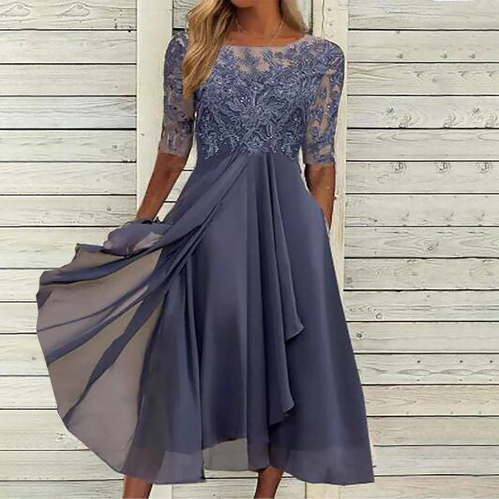Drune | Stilvolles Kleid Mit Zarter Spitze