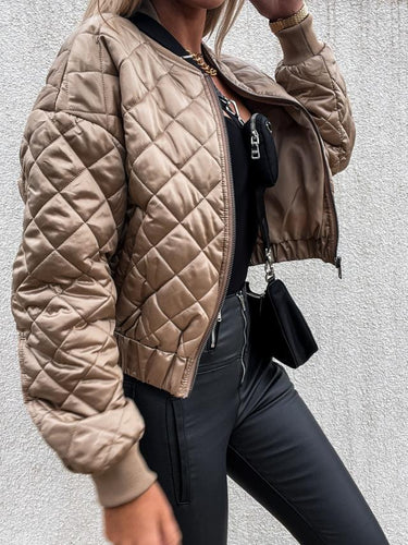 Drune | Gepolsterte Damen Bomberjacke mit Taschen
