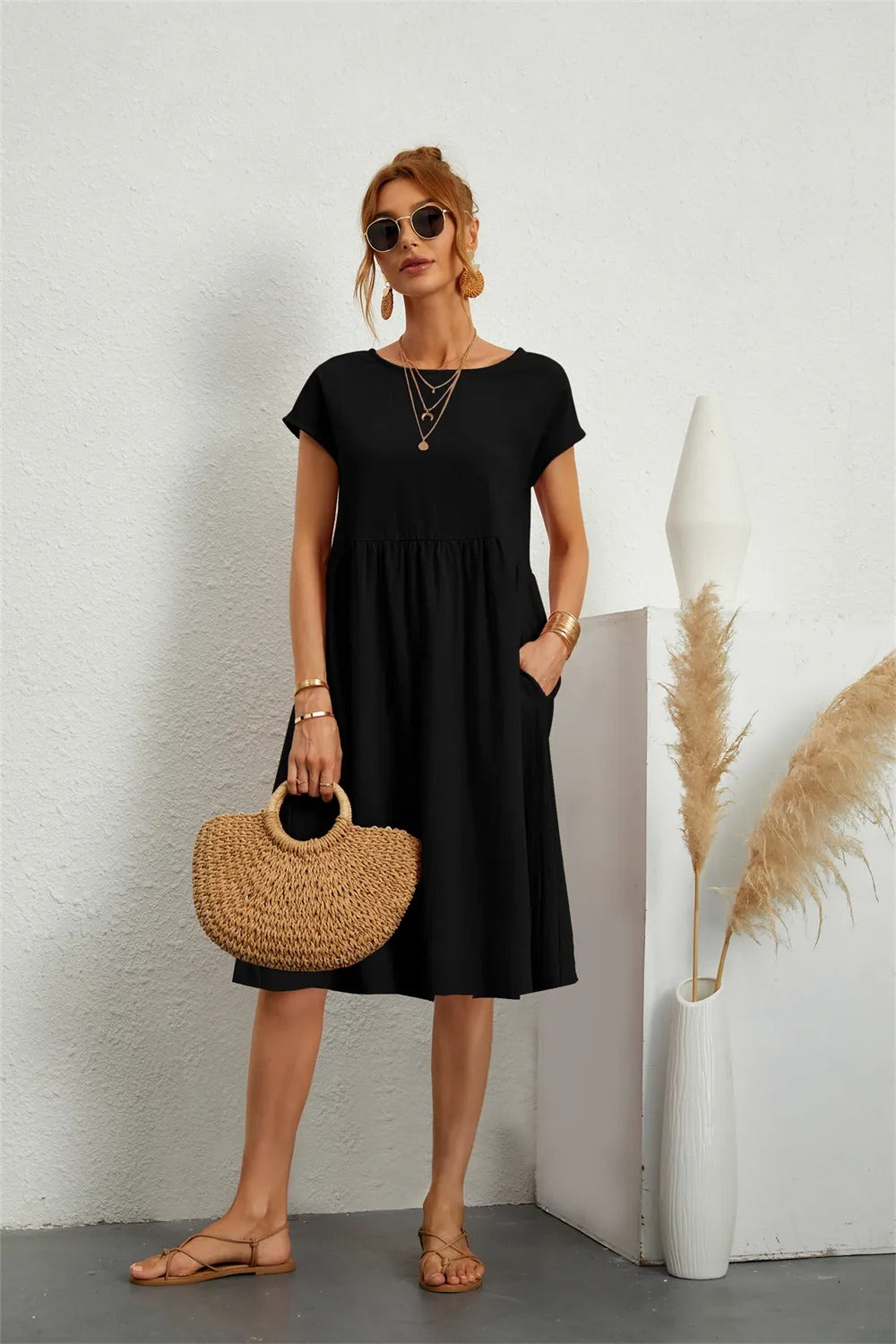 Drune | Elegantes, Tailliertes Kleid mit Zeitlosem Stil für Frauen