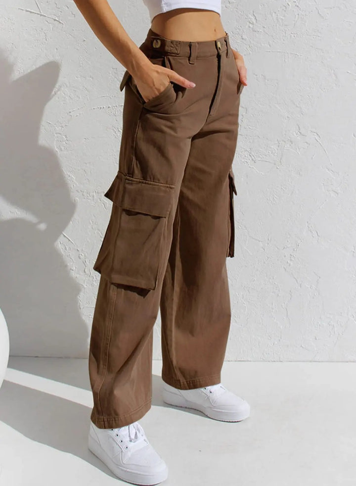 Drune | Baggy Baumwoll Cargo Hose Mit Taschen