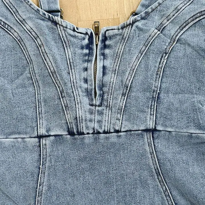 Drune | Jeanskleid mit Verstellbaren Trägern