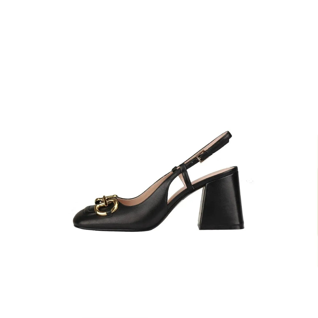 Drune | Damen Retro-Schuhe mit hohen Absätzen und Schnalle - Zeitlose Eleganz und Stil