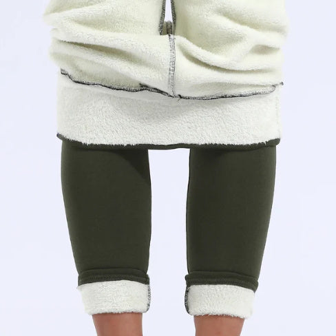 Drune | Leggings - hohe Taille Stretchleggings mit beidseitigem Design