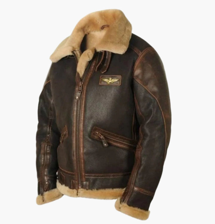 Drune | Fliegerjacke Vintage Stil Winterjacke - Klassische Pilotenjacke für Herbst und Winter