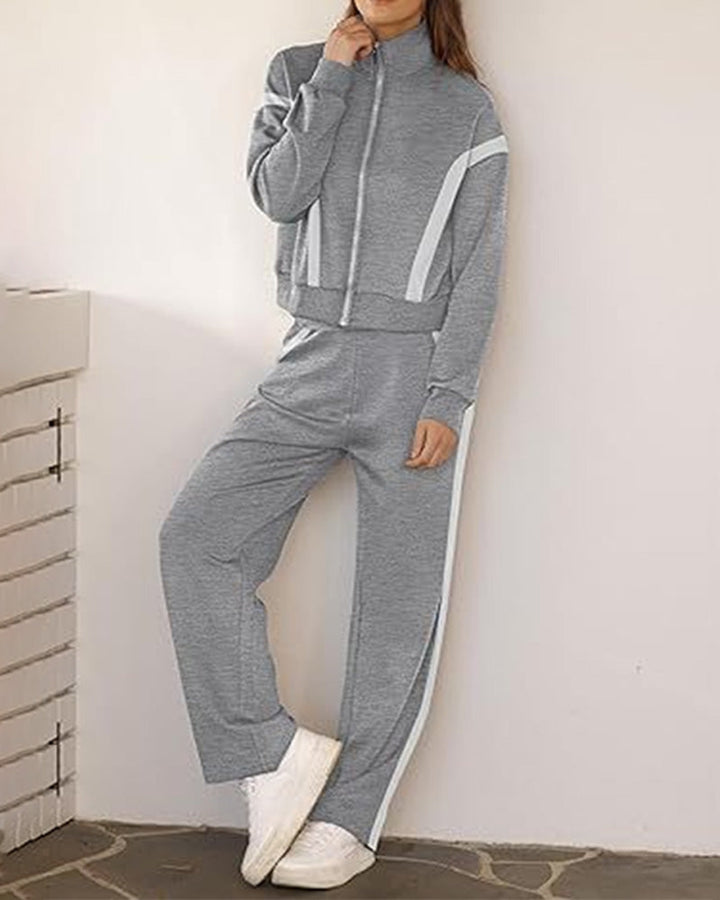 Drune | Satz mit Sporty Lässig Stil Merkmalen Von Jacke und Hosen