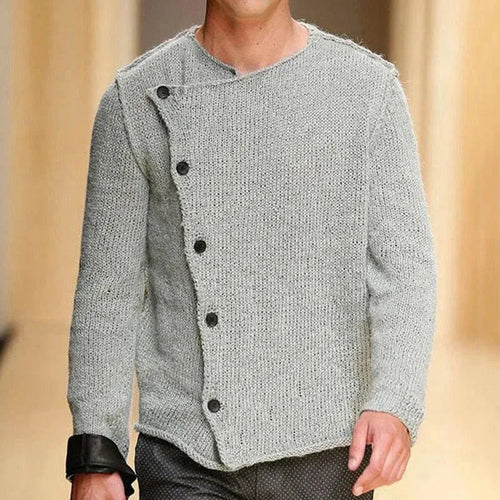 Drune | Placket Herren Strickjacke Pullover