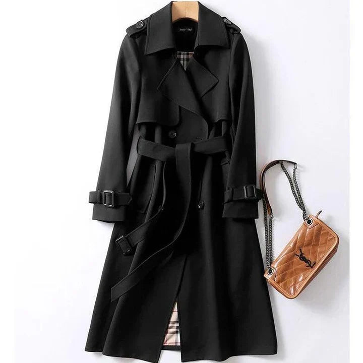 Drune | einfarbiger trenchcoat für damen