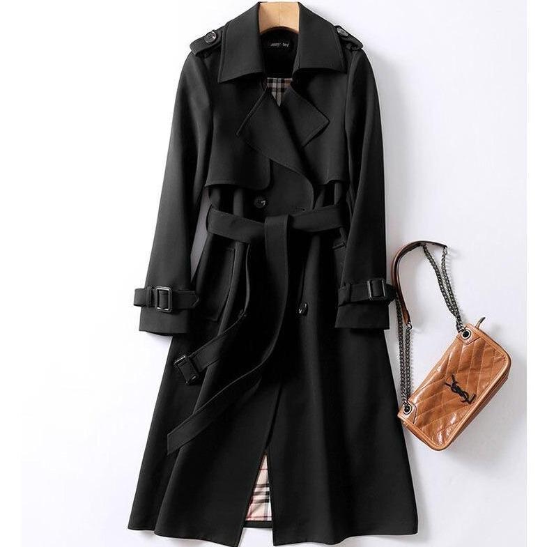 Drune | Einfarbiger Trenchcoat für Damen