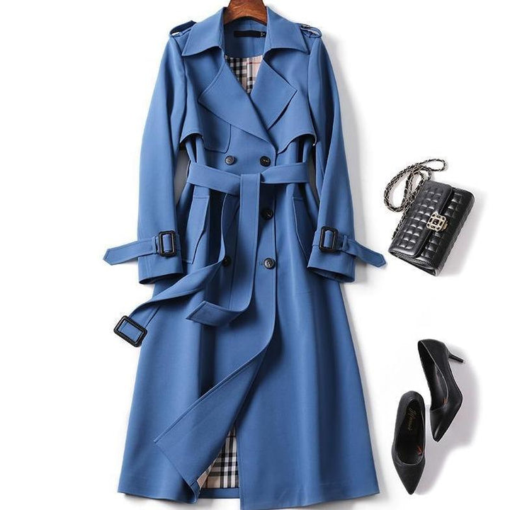 Drune | Einfarbiger Trenchcoat für Damen