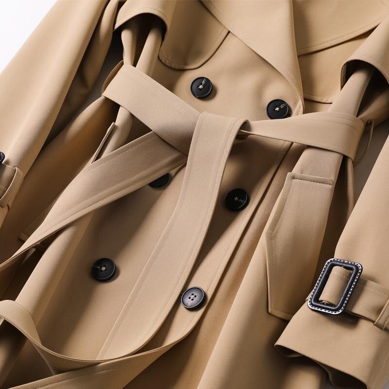 Drune | Einfarbiger Trenchcoat für Damen