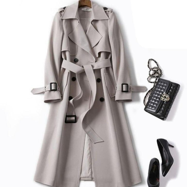 Drune | Einfarbiger Trenchcoat für Damen