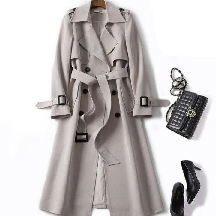 Drune | einfarbiger trenchcoat für damen